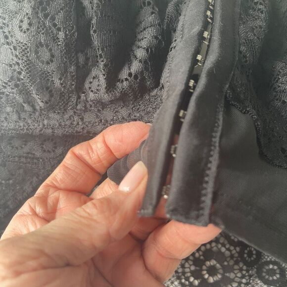 Aerie Front‎ Closure Black Lace Strappy Bra-let - Picture 8 of 10